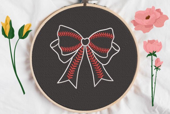 Adorable Baseball Bow