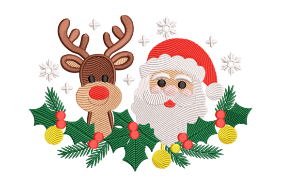 Santa and Reindeer