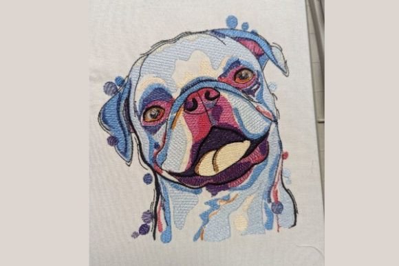 Watercolor Dog Pug