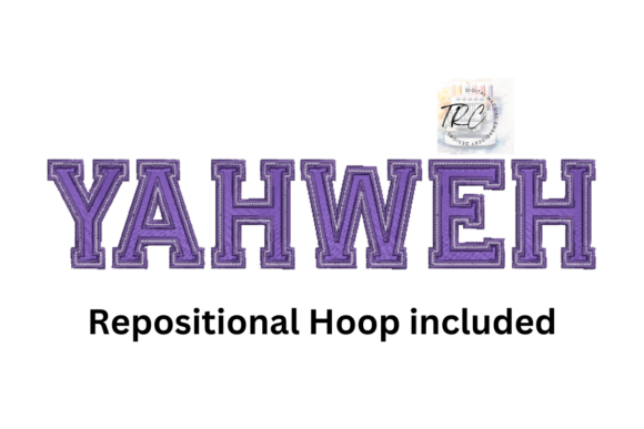 Yahweh Applique Embroidery Design